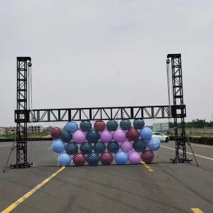 Heavy-Duty Black Aluminum Stage Lighting Truss for Events