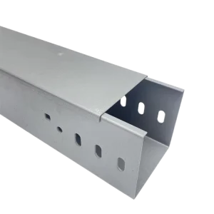 Heavy-Duty Corrosion-Resistant Galvanized or Stainless Steel Trough Cable Tray with Cover, 5-Pack