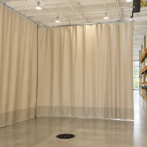Heavy Duty Eco Friendly PVC Coated Waterproof Anti UV Nonwoven Soundproof Clear Industrial Curtains Walls Divider Partitions