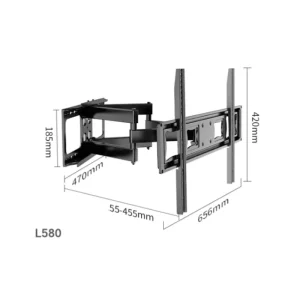 Heavy Duty Full-Motion Tilt Articulating TV Wall Mount for 32-70 Inch LED LCD Screens