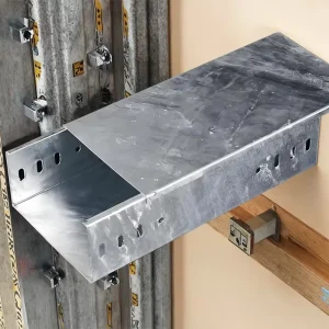 Heavy-Duty Industrial Ventilated Trough Cable Tray, Galvanized Steel