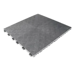Heavy-Duty Interlocking PVC Self-Adhesive Plain Garage Floor Mats Anti-Slip Oil-Resistant Waterproof Workshop Tiles
