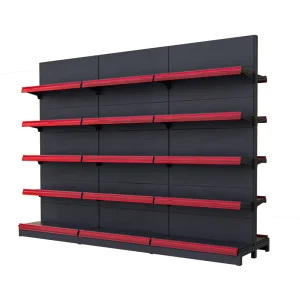 Heavy-Duty Metal Supermarket Display Shelf Rack for Retail Stores