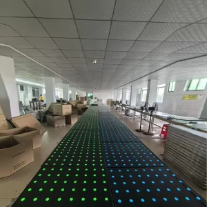 Heavy-Duty Modular Programmable Digital Pixel Floor Tiles for Event Venues