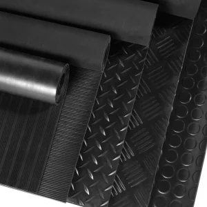 Heavy-Duty Natural Rubber Floor Mat Anti-Slip Abrasion-Resistant Oil-Resistant Waterproof Garage Mat