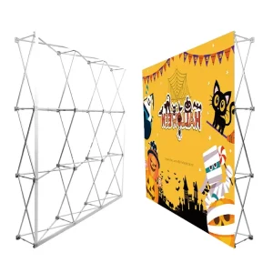 Heavy Duty Portable Tension Fabric Pop Up Backdrop Display Stand