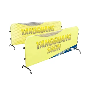 Heavy Duty Portable Vinyl Barrier for Trade Shows & Events Waterproof UV Resistant Crowd Control Barricade Cover
