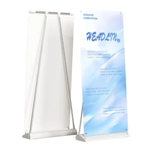 Heavy-Duty Portable Windproof Waterproof Roll-Up Banner Stand