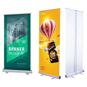 Heavy-Duty Standard 80/85 cm Retractable Roll-Up Banner Stand