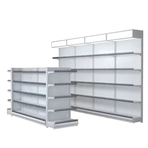 Heavy-Duty Steel Metal Rack and Display Shelves for Supermarkets