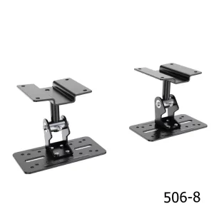 Heavy Duty Steel Speaker Bracket Support Wall Hangers Portable Wall Mount Stand Adjustable Angle 360 Swivel 20kg Load Capacity