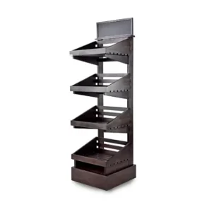 Heavy-Duty Wood Olive Oil and Wine Display Stand
