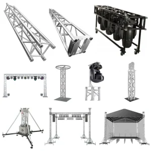 Heavy duty Stage Truss Aluminum Truss Display Truss Stand for Wall Ground Stand Support Truss Bolt Stage Lighting Truss