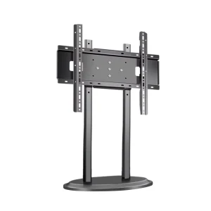 Height-Adjustable Floor TV Mount Stand with Cold-Rolled Steel Base for 40-80 Inch Plasma and LCD Screens, 45kg Capacity