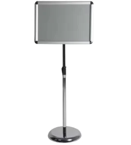 Height-Adjustable Freestanding Floor Poster Display and Restaurant Menu Board Stand