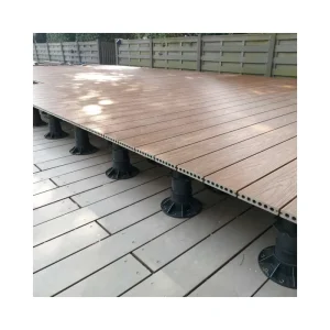 Height-Adjustable Plastic Pedestal for WPC Decking Boards and Floors
