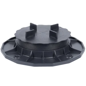 Height Adjustable Polypropylene Black Floor Raised Legs Tile Support Pedestal XF T201C 18 32mm 1000KG m2 Drainage Ventilate