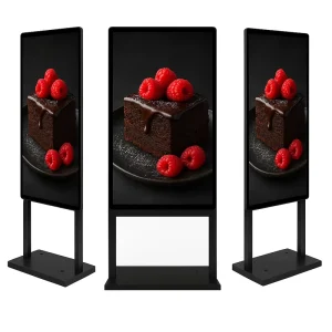 High Brightness 2500 3500nits Outdoor LCD Signage IP65 IK10 Waterproof Display With Smart Cooling System