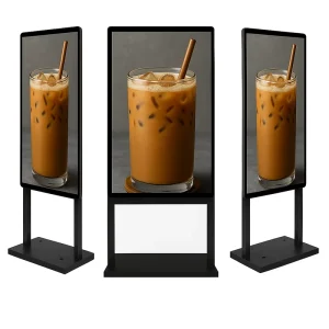 High Brightness 3500nits Silm Outdoor LCD Advertising Display IP65 IK10 Vandal Proof Digital Signage Screen