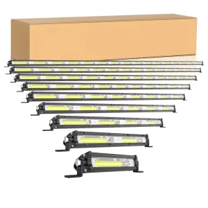 High Brightness Ultra thin COB Single row LED Long Strip Light 18W 10 30V 7 Inch Spotlight Work Driving Light Bar for 4×4