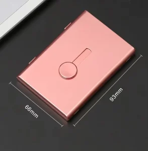 High Capacity Alloy Business Card Holder Creative Case Laser Custom LOGO Available for Professional Metal Card Case