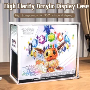 High Clear Magnetic Acrylic ETB Display Box UV Protection Strong Magnet Dustproof Stackable With SGS Certificate