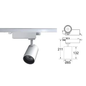 High Color-Rendering COB LED Track Spotlight Anti-Glare Jewelry Boutique Art Gallery Museum Light