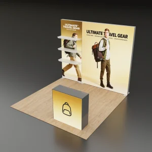High Demand 10x10ft Portable Booth 360-Degree Branding with Full-Wrap Graphic
