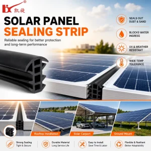 High-Elasticity Corrosion-Resistant Photovoltaic Solar Power System Component Border Edge Protection Solar Panel Seal Strip