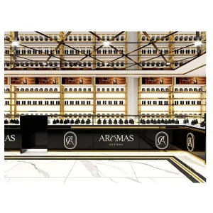 High End Perfume Display Interior Store Decoration Floor Stand Perfume Store Display Shelf