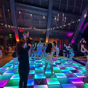 High Load Capacity Ultra-Thin Lightweight Interactive 3D LED Mirror Dance Floor for Discos, Bars, and Parties