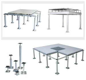 High Performance Anti Static Aluminum Perforated Epoxy Coated ISO Certified Raised Floor for Data Centers Servers Hospitals