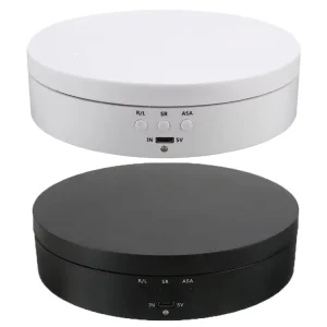 High Power Mirror Electric Rotating Photography Turntable Display Stand for Jewelry Organizer Jewellery Display Products Shows