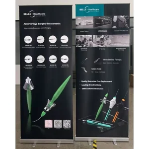 High Quality Adjustable Lightweight Portable Roll Up Aluminum Outdoor Exhibit Display for Advertising Promotion Printed