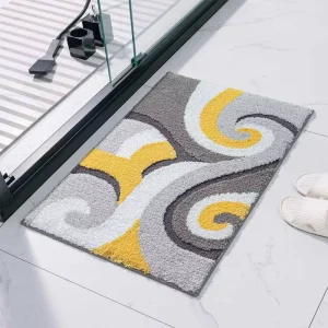 High Quality Anti Slip Bathroom Floor Mats Comfortable Bedroom Foot Mat Soft Shaggy Absorbent Non Slip Bath Tub Shower Mat Set