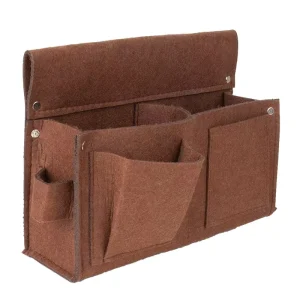 High Quality Brown Canvas Multifunctional Portable Maintenance Electrician Wear Resistant Hardware Car Tool Bag 150 lb Capacity