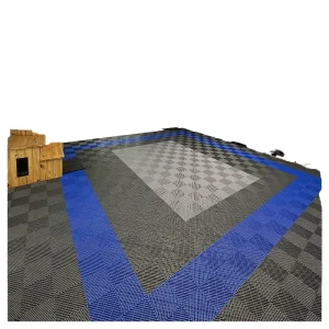 High Quality Durable Eco friendly Fireproof Wear resistant 40x40x1.8cm Easy Install Interlocking Modular Plastic Garage Flooring