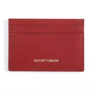 High Quality Genuine Leather Business Card Wallet Custom Credit Card Holder Luxury RFID Blocking Minimalist Design No Closure
