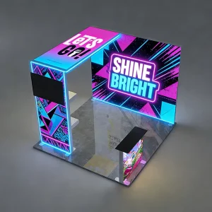 High Quality Quick Setup Modern Exhibition Booth Stand Portable Aluminum Trade Show Equipment Display Light Box Exhibition Booth