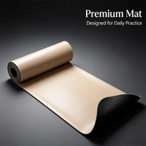 High-Rebound Rubber Yoga Mat Sweat-Proof Matte PU Anti-Slip Mat for Core Strength Training