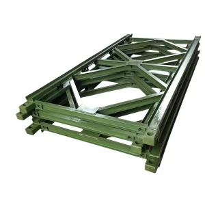 High-Strength Prefabricated Long-Span Steel Pedestrian Moving Steel Bridge Double Truss Pedestrian Bridge