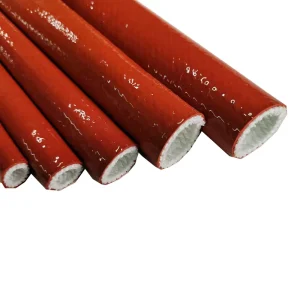High-Temperature Silicone-Coated Fiberglass Firesleeve Flame Retardant Wire Protector RoHS Certified