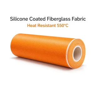 High Temperature Silicone Fiberglass Fabric Fire Resistant Heat Insulation Material for Industrial Use