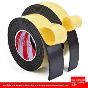 High-Viscosity EVA Sponge Tape Soundproofing Shock-Absorbing Waterproof Foam Strip Anti-Collision Door Window Seal Single-Sided
