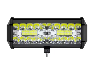 High-brightness Three-row 120W Plastic Work Light Spotlight Strip Light for Car Off-road Roof Front Bumper Spotlight