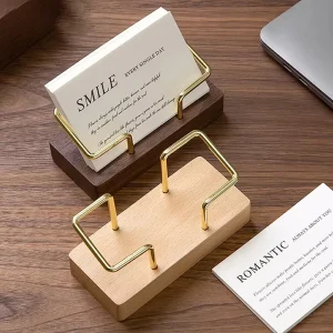 High end Front Desk Business Card Display Storage Creative Table Face Card Holder Business Card Box