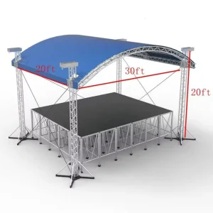 High quality Small Aluminum Alloy Square Truss 290mm Lightweight Modular Design with Quick Installation