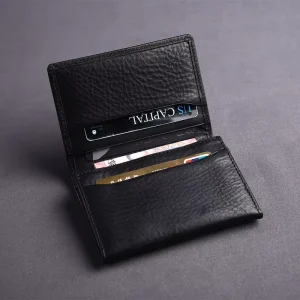 Highest Quality Leather Pocket Business Card Holder Genuine Leather Card Holder
