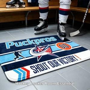 Hockey Dressing Mat Durable Floor Mat Non Slip Doormat for Hockey Locker Room Home Decor