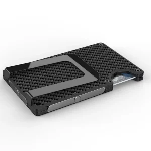 Holder with Custom Logo for Credit Cards & Anti theft RFID Blocking Slim Aluminum Alloy Ultra thin Business Card Wallet